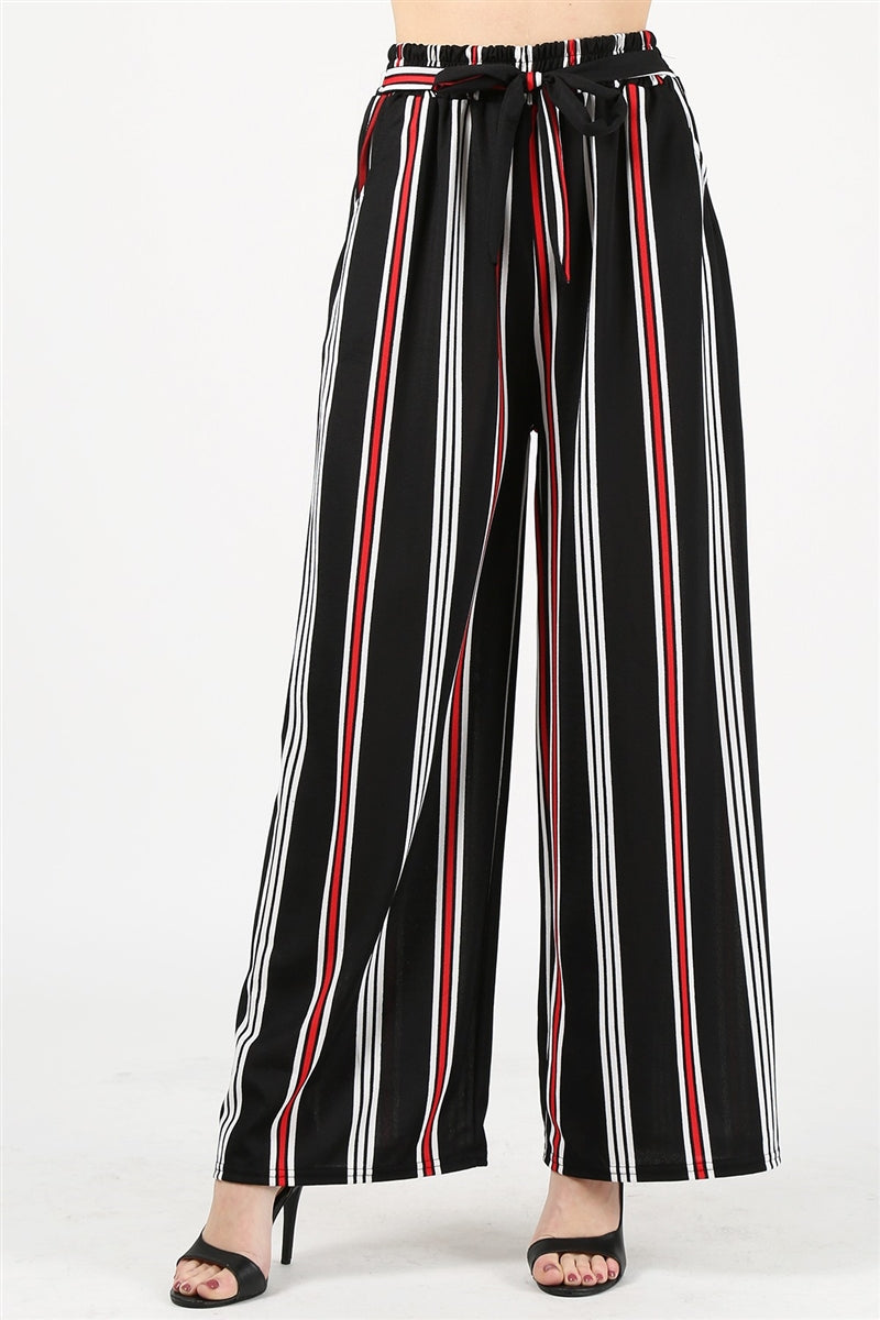 ONE SIZE FITS ALL MISSY PANTS 18118-7-BLK-RED