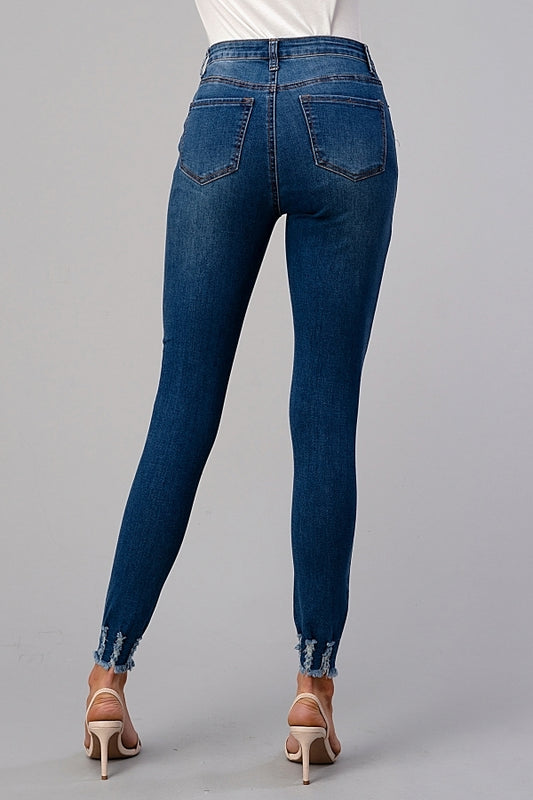 Trendy Distressed Skinny Denim Jeans for Juniors – American Blue