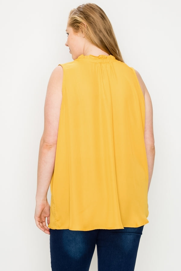 Elegant Button-Front Blouse for plus size Women