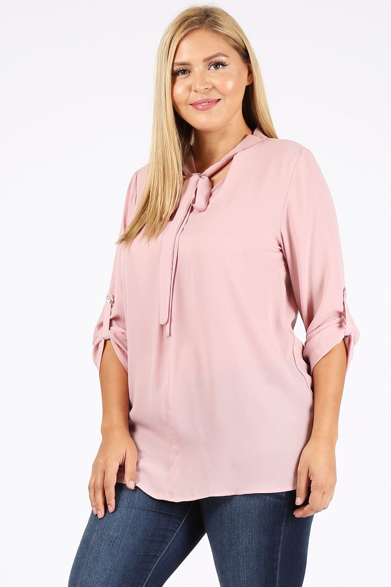 Wool Dobby Plus size Top