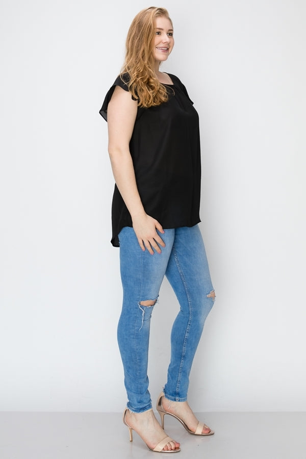 Wool Dobby Plus size Top