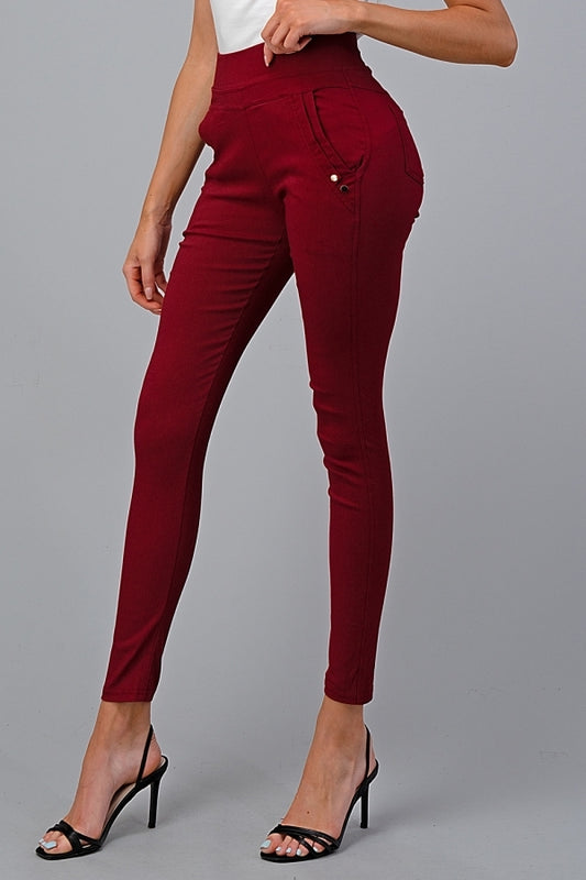 High Waist Super Stretch Skinny Jeggings Pants