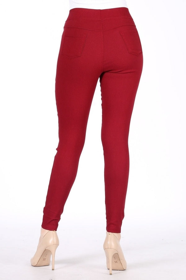 Juniors Mid-rise Stretch Skinny Jeggings Pants