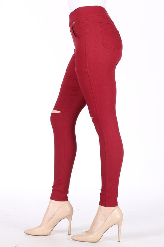 Juniors Mid-rise Stretch Skinny Jeggings Pants