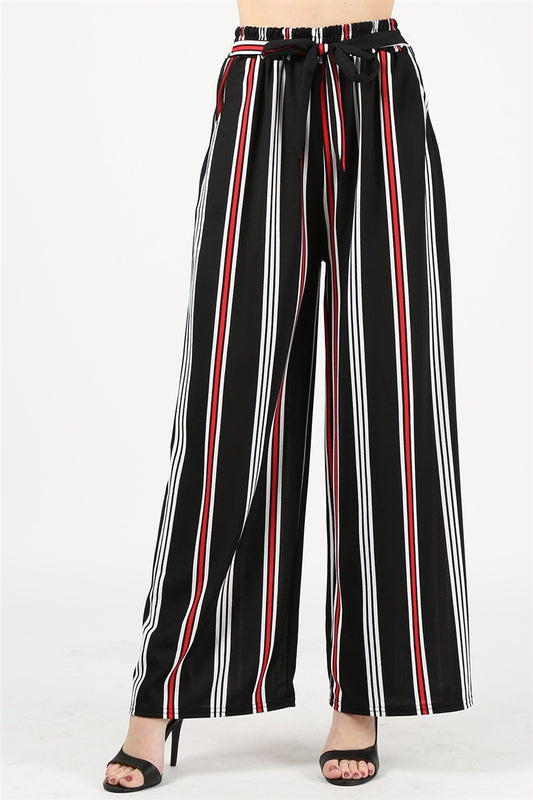 ONE SIZE FITS ALL MISSY PANTS 18118-7-BLK-RED