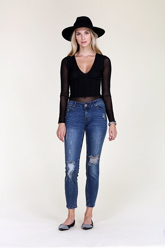 American Blue -Distressed Cotton Jeans ACP-740