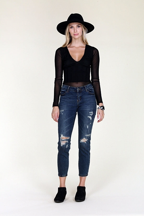 American Blue -Distressed Cotton Jeans ACP-769