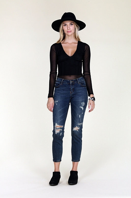 American Blue -Distressed Cotton Jeans ACP-769