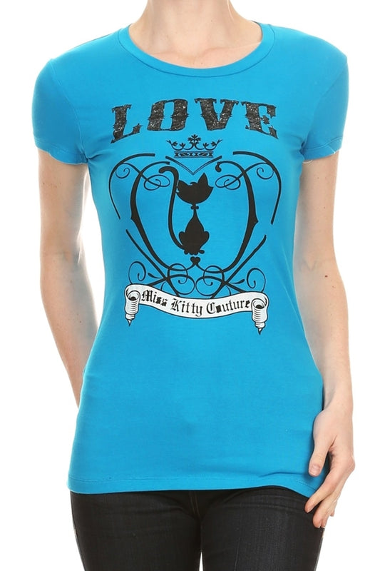 Wholesale Top C-121-Turquoise