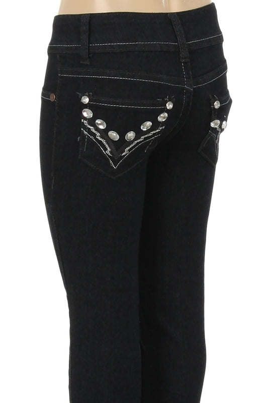 CHPS 506 Kids Denim Jeans-Black