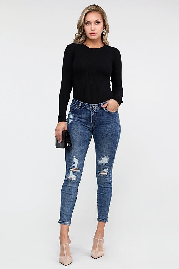 Wholesale distressed Denim Jeans CLA-15D-61