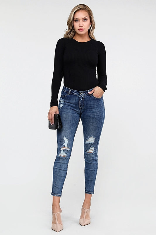 Wholesale distressed Denim Jeans CLA-15D-61