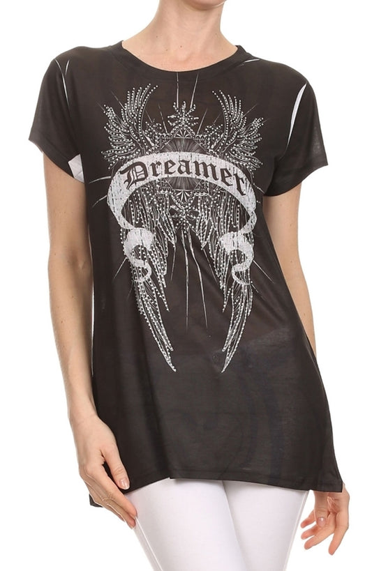 Wholesale Sublimation print tops for juniors (CS269)