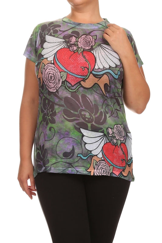 Wholesale Sublimation print tops for juniors (CS302)