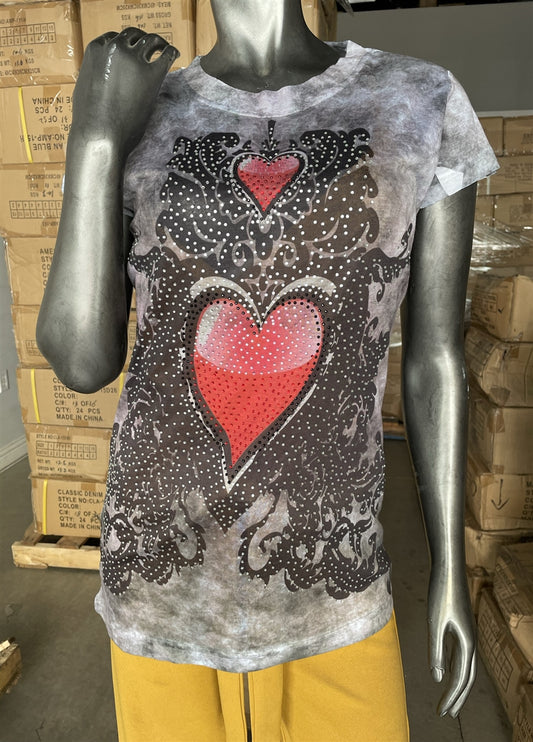 Sublimation print tops for juniors (CS304)