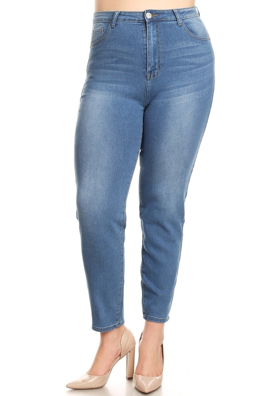 Plus size Cropped Skinny jeans JBBA-810