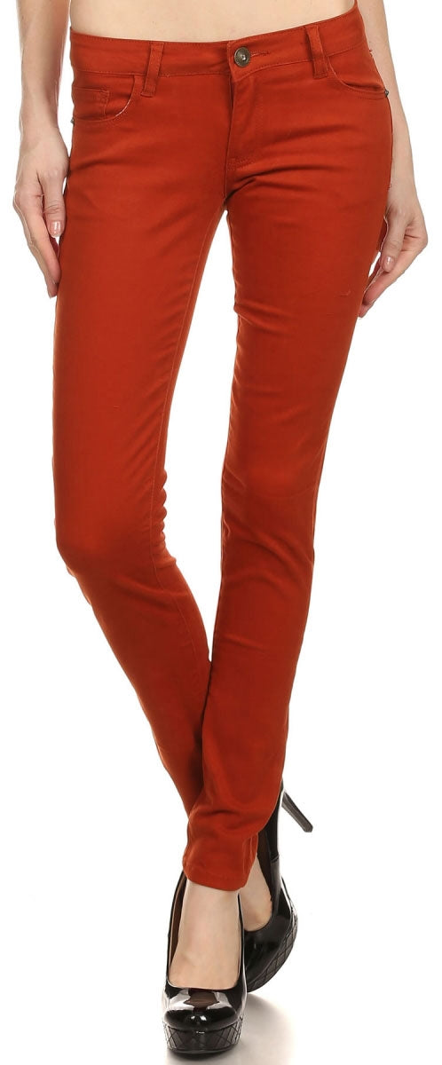 Wholesale Pants Basic 5 Pockets NSP-103 Rust