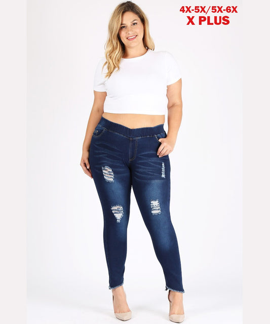 Extended plus size 4X/5X-5X/6X Jeggings TSP001