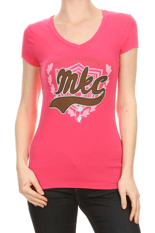 Wholesale Top V-105-Fushia