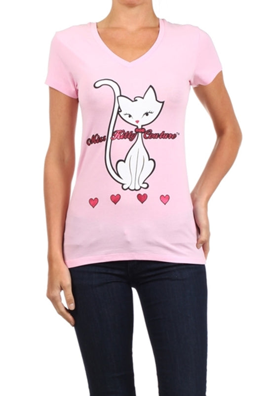 Wholesale Top V-141-PINK