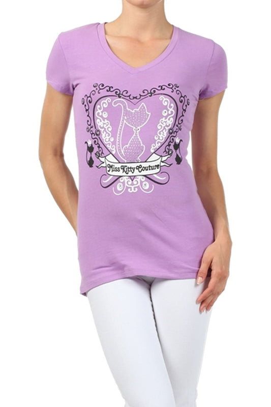 Wholesale Top V-201-LAVENDER