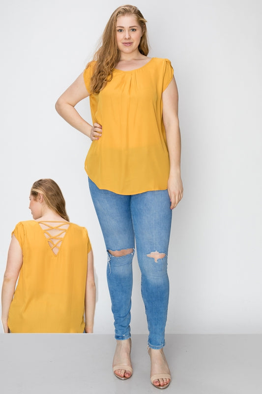Wool Dobby Plus Top WT803X-Mustard