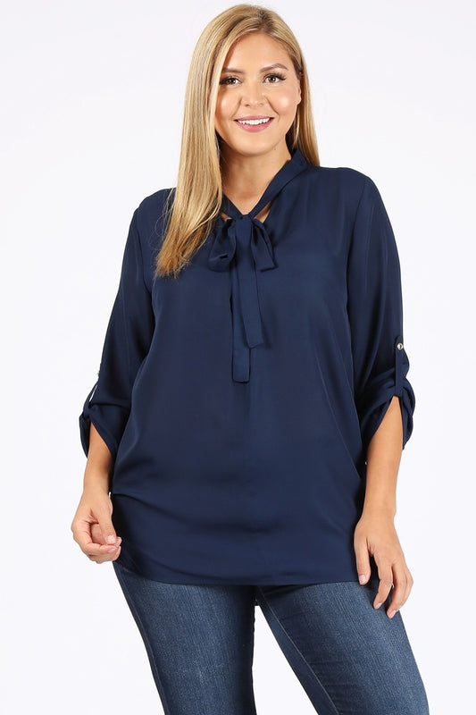 Wool Dobby Plus size Top