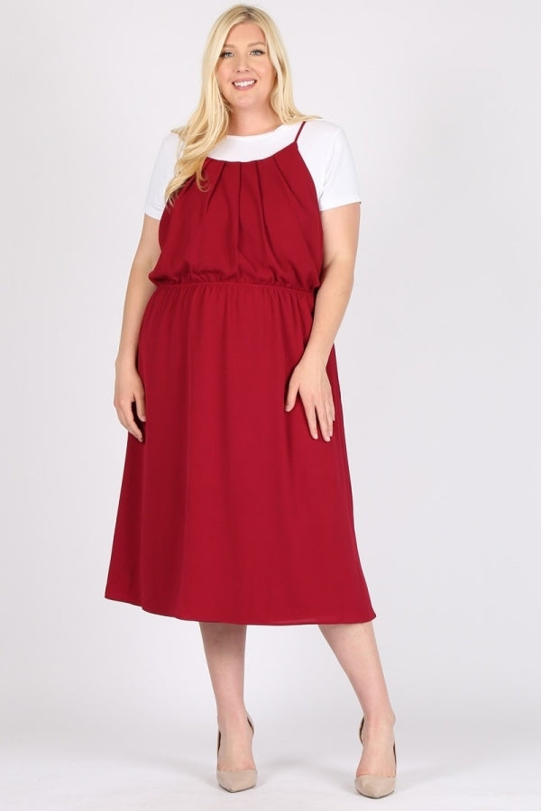 PLUS SIZE KOSHIBO MIDI-DRESSES