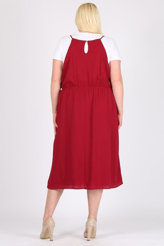 Comfortable Women's Plus Size Koshibo Dress – Everyday Wear with Side Pockets