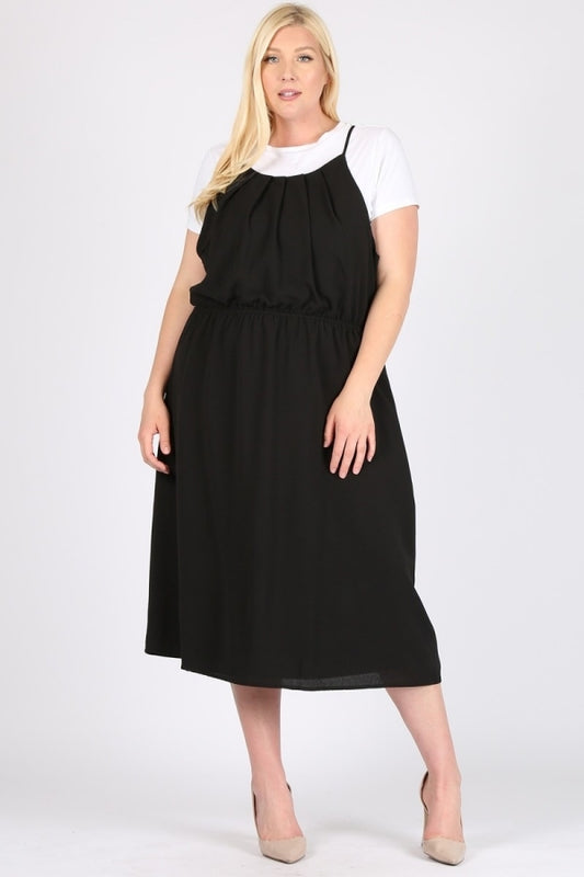 PLUS SIZE KOSHIBO MIDI-DRESSES
