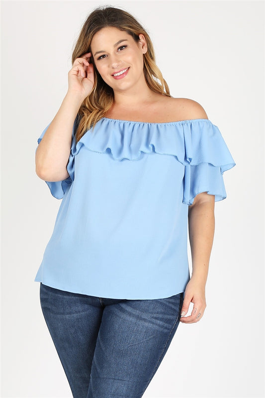 Plus size Koshibo Off the Shoulder top
