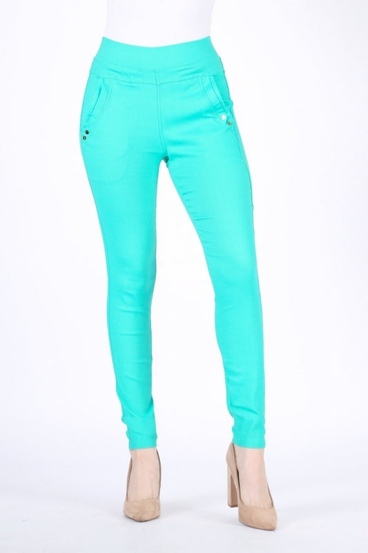 High Waist Super Stretch Skinny Jeggings Pants