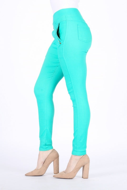 High Waist Super Stretch Skinny Jeggings Pants