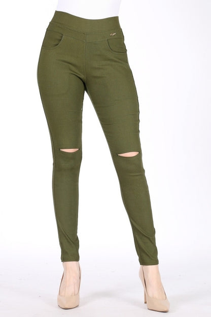 Juniors Mid-rise Stretch Skinny Jeggings Pants