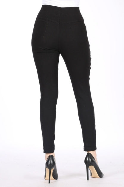 Juniors Mid-rise Stretch Skinny Jeggings Pants